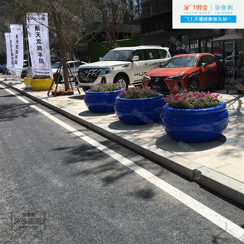 玻璃钢花盆户外防腐花箱商场花盆酒店组合落地花钵户外种植大花盆