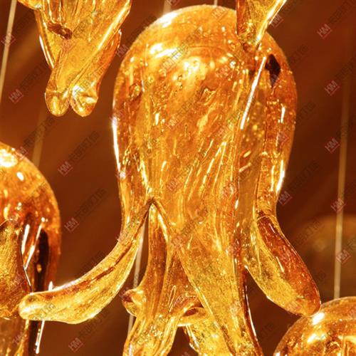 现货大型酒店工程灯客厅灯奢华大堂会议室包间水晶灯圆形具