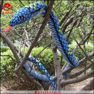 大型仿真蛇雕塑定制会动会叫巨蟒模型软胶电动蛇仿真机械动物公司