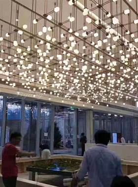 沙盘大厅组合吊灯宴会厅餐厅门厅艺术吊灯酒店大堂工程吊灯