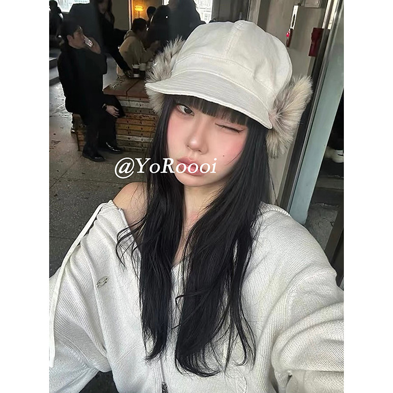 韩系小众保暖护耳帽显脸小雷锋帽