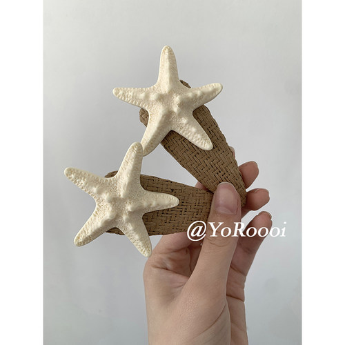 沙滩度假海星发饰发夹边夹发卡
