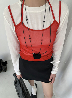 YoRoooi 韩系百搭挂脖设计感精致mini月牙包项链便携式收纳包挂链