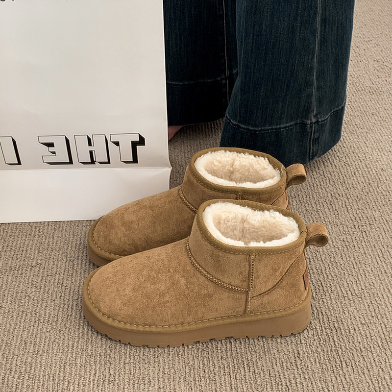 巨好看平底加绒保暖雪地靴女鞋2025新款冬季加厚东北棉鞋勃肯短靴,女鞋,时尚雪地靴,淘宝优惠券,粉丝福利购,淘宝优惠卷