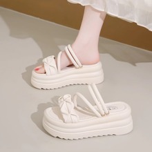 厚底两穿凉鞋女2025新款夏季外穿仙女风配裙子增高罗马沙滩凉拖鞋
