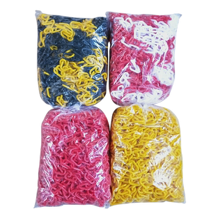 塑料链条警示链条红白塑料链条路锥链条隔离链条挂衣链黄黑链条