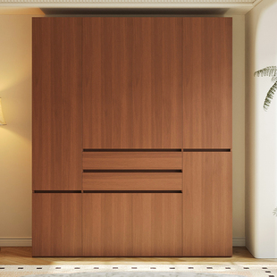 千山板材HENF级定制衣柜家用现代简约分段式 大容量储物免拉手衣橱