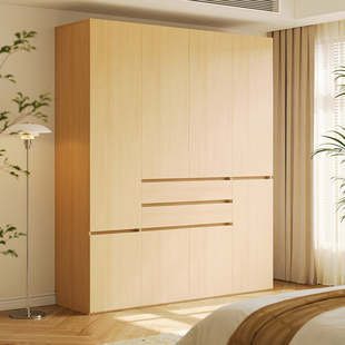 定制衣柜2026爆款免拉手分段式欧松板衣橱家用卧室主卧储物收纳柜