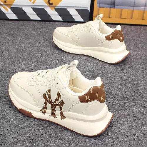 香港潮牌情侣老爹老花运动鞋男女厚底增高软底小白鞋轻便休闲板鞋