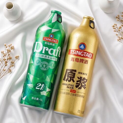 青岛啤酒一厂原浆纯生1L桶装礼盒