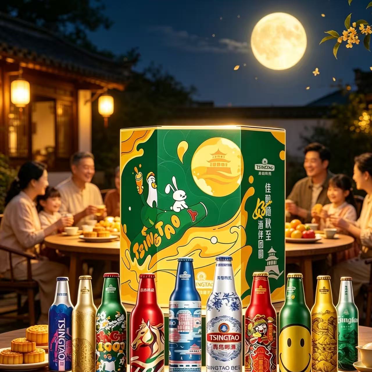 青岛啤酒中秋礼盒顺丰包邮铝瓶