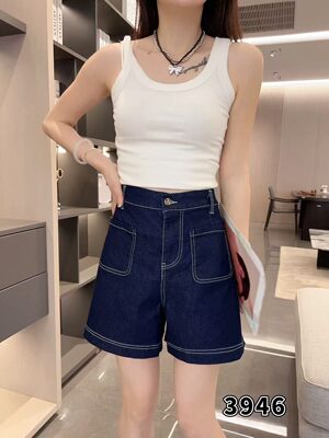 2026新款时尚百搭显瘦牛仔短裤女宽松显瘦牛仔短裤潮牌3946