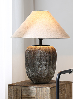 新品景德镇陶罐艺术陶瓷台灯侘寂风设计师客厅仿古装饰民宿酒店