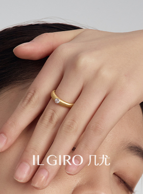 几尤女925银简约时尚戒指