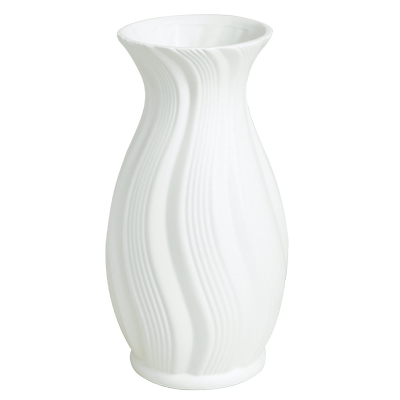 兰泽奶油风白色陶瓷花瓶水养插花