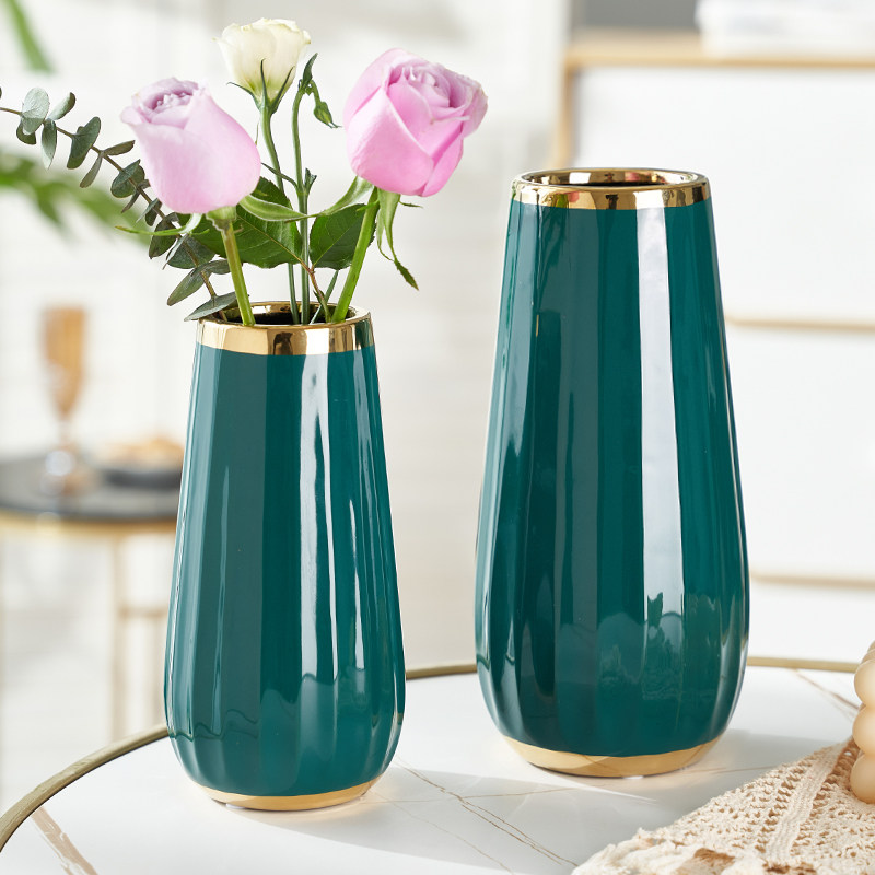 轻奢花瓶摆件陶瓷北欧创意鹅蛋竖菱工艺干花麦穗鲜花插花瓶装饰品,鲜花速递/花卉仿真/绿植园艺,花瓶,淘宝优惠券,粉丝福利购,淘宝优惠卷