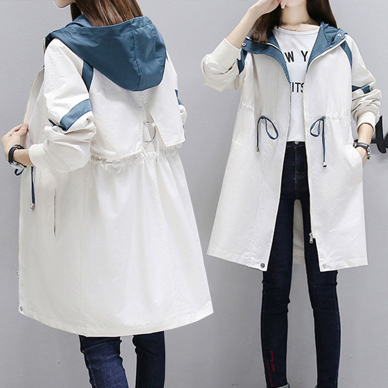 大码女装胖mm秋装外套中长款韩版微胖妹妹显瘦上衣200斤遮肉风衣