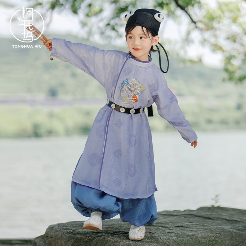 桐花坞男童中国风唐制汉服