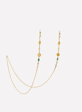 Aay钱币系列眼镜链法式轻奢小众设计感两用时尚口罩链2022年新款