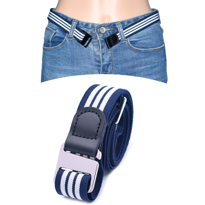 懒人松紧腰带男女士牛仔裤皮带隐形无痕免打孔弹力简约裤带可调节