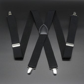 背带夹西装 子吊裤 西裤 夹吊带成人裤 带防滑背带绳 背带男式 3.5男士