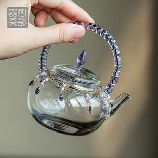 茶水分离一人用 器想茶谈玻璃泡茶壶家用加厚耐高温小容量2025新款