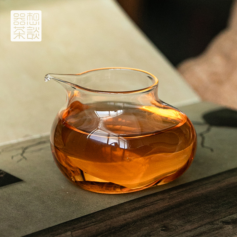 器想茶谈高硼硅玻璃公道杯耐高温