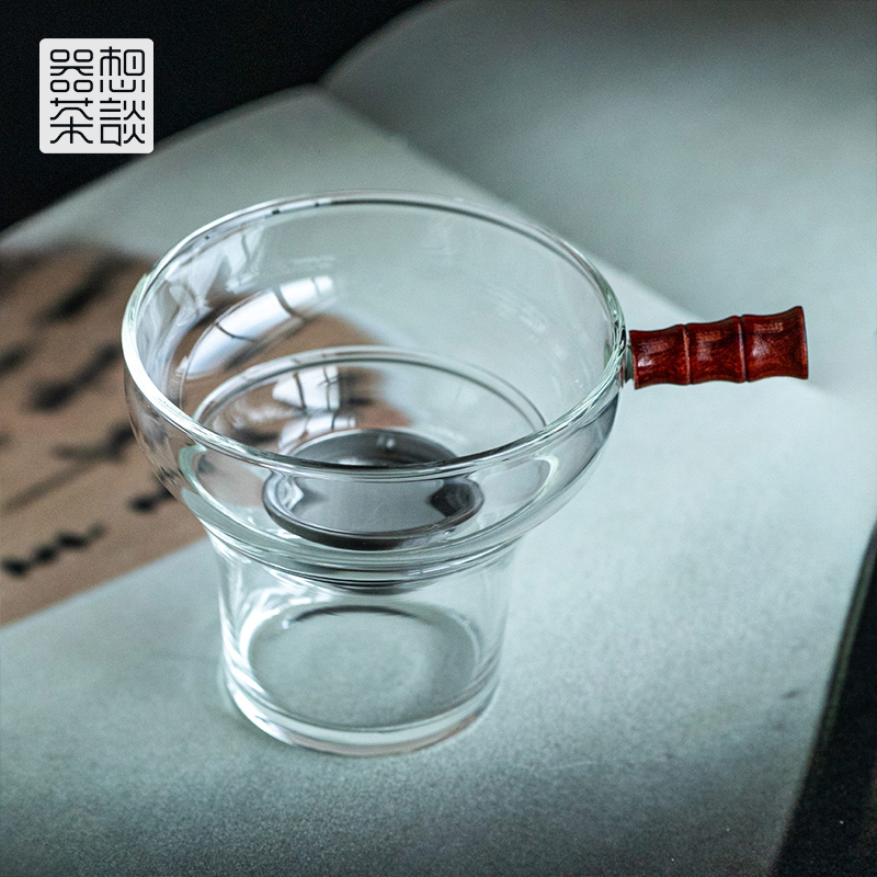 器想茶谈高硼硅玻璃不锈钢茶漏