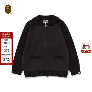 秋冬猿人猫头鹰考津毛衣针织外套120902L OVO联名男装 BAPE