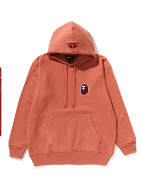 MR.BATHING APE男装25年春夏猿人布章纯色连帽卫衣302141O