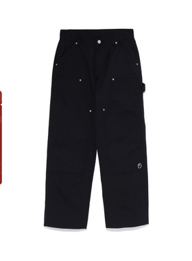 BAPE女装春夏猿人刺绣徽章字母标签工装长裤252001K