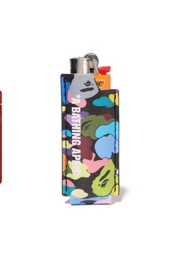 BAPE配饰迷彩PU人造革打火机保护套X01282O