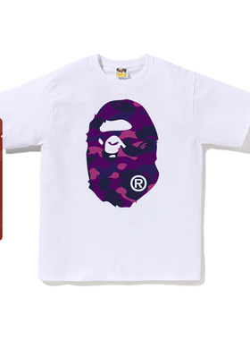 BAPE男装春夏迷彩猿人印花短袖T恤组合福袋