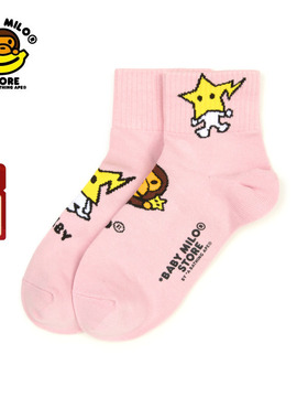 BABY MILO STORE配饰卡通星星小猴短袜4408XXP