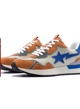 BAPE ROAD STA EXPRESS女鞋春夏撞色拼接休闲鞋X91010K