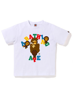 BAPEBABYMILO卡通小猴短袖T恤
