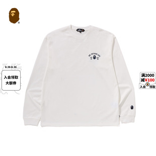 MR.BATHING T恤304111O APE男装 25春夏猿人胡子字母印花长袖