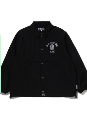 BAPE男装25年秋冬GORE-TEX反光印花教练夹克外套X00240P