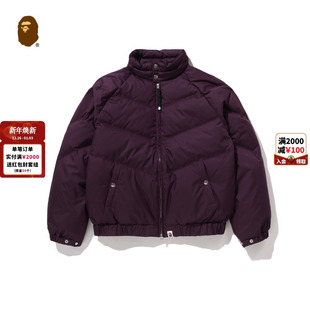 BAPE男装 25年秋冬简约潮流纯色羽绒服X04441P