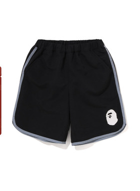 BAPE童装春夏猿人印花纯色泳裤游泳短裤382006K