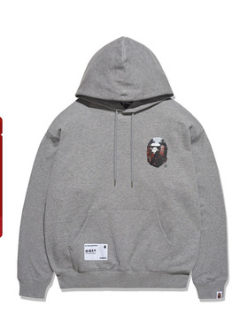 BAPE男装秋冬猿游天下乐山大佛摩崖造像猿人圆领卫衣14008XL