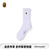 BAPE配饰猿人刺绣标徽章标中筒袜001841P