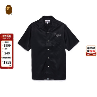 衬衫 印花短袖 132001J 秋冬猿人字母富士山老虎日式 BAPE男装