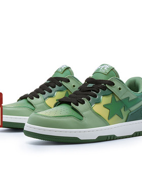 BAPE SK8 STA女鞋秋冬同色系星标渐变休闲鞋X91002J