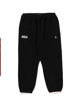 MR.BATHING APE男装24年秋冬猿人胡子刺绣运动束脚卫裤152302N