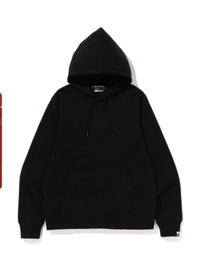 BAPE男装春夏撞色猿人字母印花连帽卫衣114012K