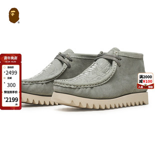 191920L 秋冬迷彩系带休闲鞋 BAPE MANHUNT联名男鞋