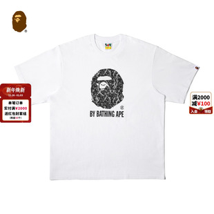 T恤913101P 25年秋冬荆棘迷彩猿人印花短袖 BAPEX CLOT联名男装