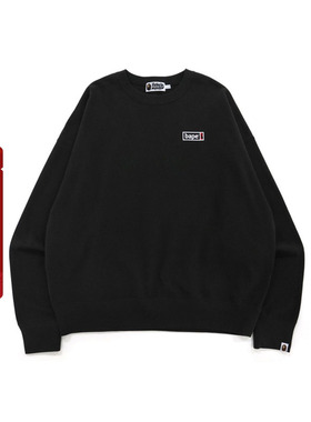 BAPE旗舰店男装秋冬数码猿人撞色印花圆领卫衣11306XH