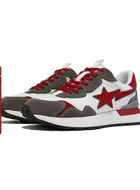 BAPE ROAD STA EXPRESS男女鞋春夏撞色星标拼接休闲鞋X91011K